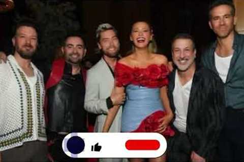 Blake Lively fangirls over NSYNC reunion at movie premiere | Today Entertainment News