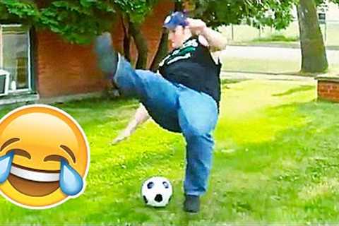 FUNNIEST FAILS &amp; BLOOPERS IN FOOTBALL (TRY NOT TO LAUGH)