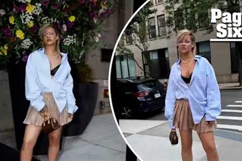 Rihanna swaps ‘summer goal’ of six-pack abs for a cheeky, fashion-forward alternative