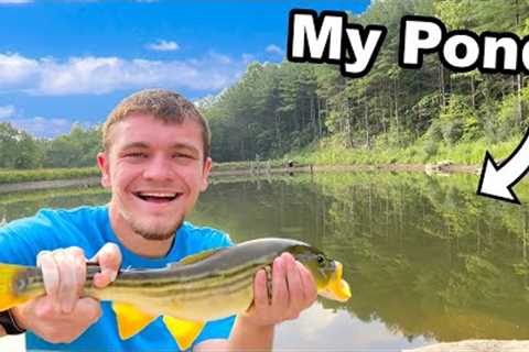 Catching the First Fish out of My Pond!