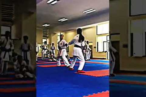 girls fight | Girl's kumite | karate event | superb point | #shorts