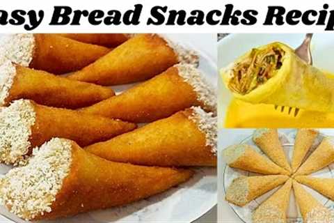 Crunchy Bread Roll Recipe | Stuffed Bread Snacks | Evening Snacks Recipe | New Chicken Snacks Recipe