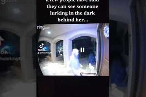 video taken from my neighbor's ring camera #creepy #weird #scary #ringcamera