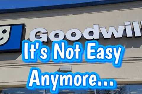Goodwill Thrift Shopping Isn't Easy - Thrifting For Resale Is More Difficult Than Ever
