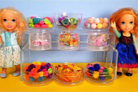 Craft store ! Elsa and Anna toddlers - shopping