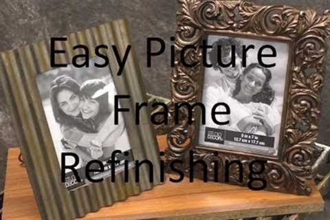 Easy Picture Frame Refinishing