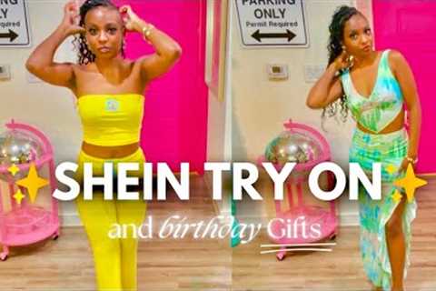 SHEIN Try On Haul | UNBOXING Birthday Gifts 🎁 | Summer Outfits