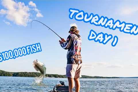 $100,000 Tournament! (Big Bag) Day 1 NPFL Stop 3 Pickwick Lake!