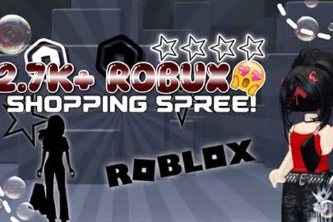2.7K+ ROBUX Shopping Spree!!! ROBLOX