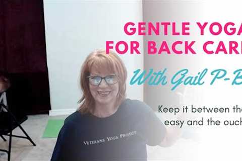 Best Yoga Postures for Easing Back Pain.  Beginners Yoga with Gail P-B.