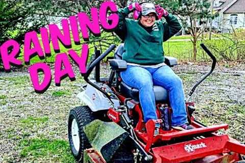 First Time Driving A Zero Turn [She's Scared]