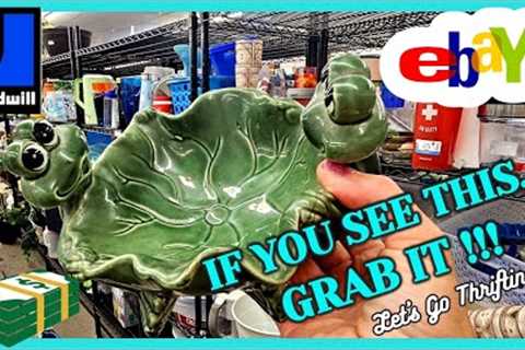 GOODWILL THRIFTING! I Found 3 ITEMS WORTH OVER $50 / TOP 5 THRIFTED Items SOLD / AMBERINA Glass Glow