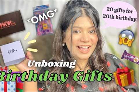 Unboxing my *Birthday* Gifts 🎁 | 20 gifts for 20th Birthday 🥳 |