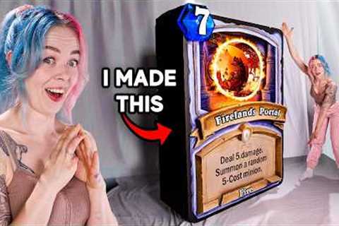 I spent 20 days building a massive fire portal