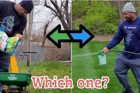 The EASIEST way to fertilize your lawn in the spring