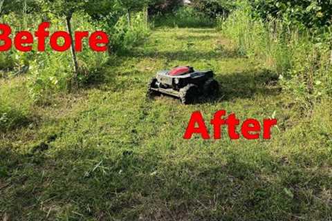 4X4 Remote Control Lawn Mower 4WD Robot Grass Cutting Machine