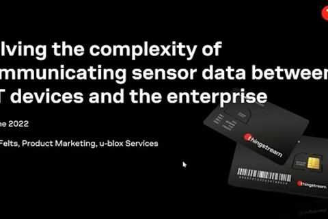 Solving the complexity of communicating sensor data between IoT devices and the enterprise