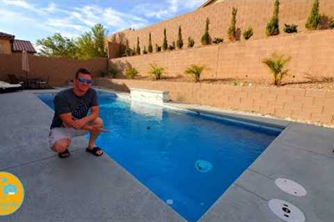 POOL CONSTRUCTION TIME LAPSE - START TO FINISH WITH WATERFALL &amp; BUBBLER!