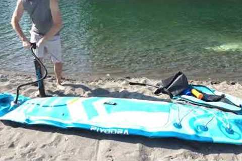 Inflatable Paddleboard unboxing setup and demonstration | Piyodea Amazon Product review