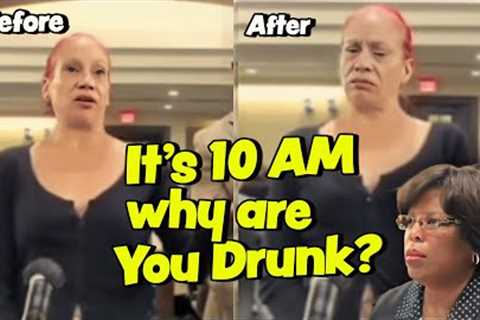 Bad Dressing Floozy Shows Up Drunk and High Playing Stupid in Court!! Judge Boyd