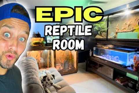 The COOLEST Reptile Room in THE WORLD!!!