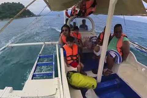 Island Hopping Boat Ride Going to Carabao Island