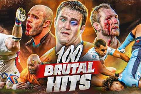Brutal Bone Crushing Rugby Hits | The Hardest Tackles, Bump Offs &amp; Collisions You'll Ever See