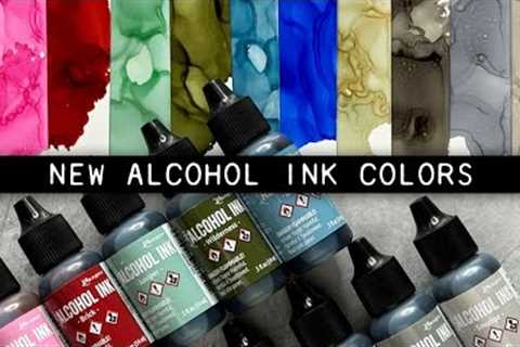 Tim Holtz New Alcohol Ink Colors Demo