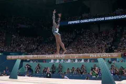 Simone Biles - First woman to complete a triple flip!