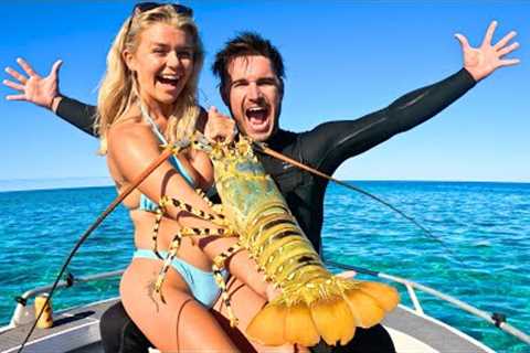 Monster Lobster Catch &amp; Cook - You Wont Believe The Size!