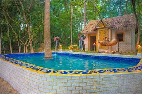 We Build The Most Beautiful Jungle Villa by Ancient Skills