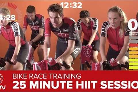 HIIT Workout – High Intensity Race Day Effort – GCN 25 Minute Bike Session