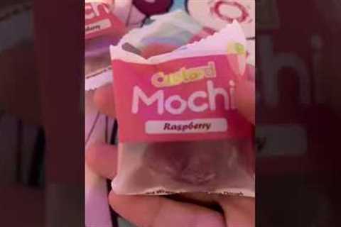 Yummy raspberry flavored mochi!~ #snacks #unboxing #mochi #yummy #kawaii