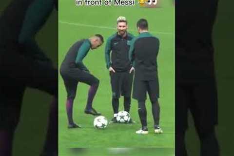Suarez annoys Neymar in front of Messi 😂👀 #shorts #football #soccer #messi #neymar #suarez