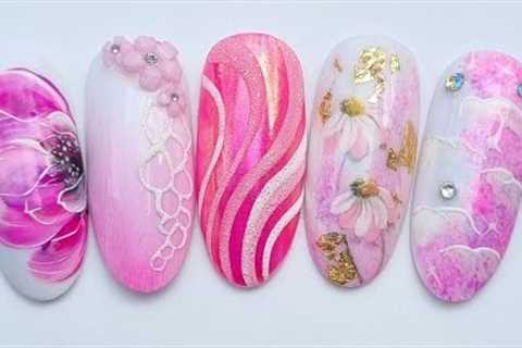 5 quick and easy nail art designs for beginners in pink. Pink nail art designs