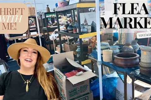 SUMMER FLEA MARKET VINTAGE HAUL! | Thrift With Me | Flea Market Shopping | Vintage Haul