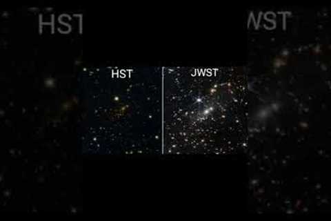 Hubble telescope  image vs James webb Telescope image ⚡#trending #viral