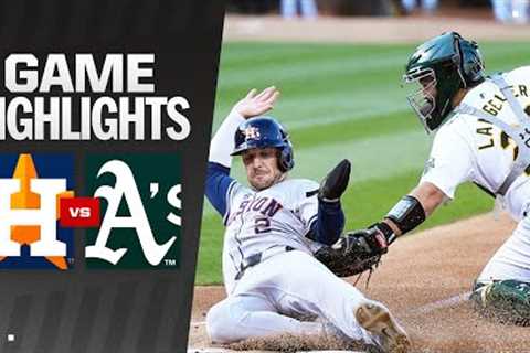 Astros vs. A's Game Highlights (7/23/24) | MLB Highlights
