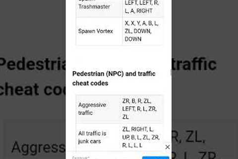 All Cheat Codes In GTA San Andreas definition edition For Nintendo switch