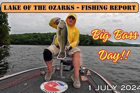 Lake of the Ozarks Bass Fishing - 1 July 2024 | Fishing report