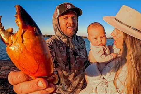 GIANT CRAB Catch and Cook - LIFE UPDATE  (We Are Back With a BABY)