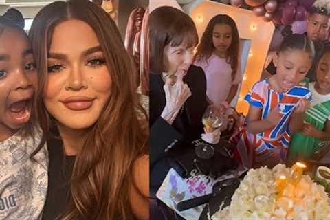 THE KARDASHIANS CELEBRATE MJ'S 90TH BIRTHDAY WITH HER GREAT GRAND KIDS