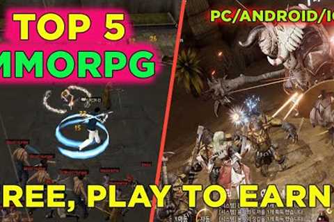 TOP 5 MMORPG FREE, PLAY TO EARN | EARN 2K PER DAY | ANDROID/IOS AND PC (TAGALOG)