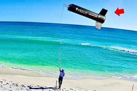 I Tossed! My New Underwater Fishing Camera Into The Surf And Saw This, Amazing!