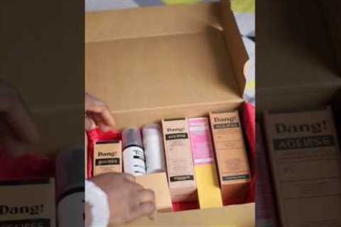 Unboxing Skincare products for acne treatment from DANG