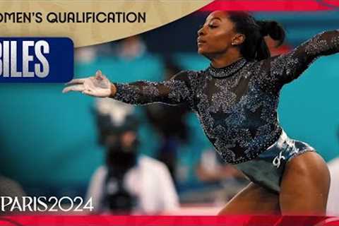 Simone Biles shows GREATNESS and GRIT on floor, vault in qualification | Paris Olympics | NBC Sports