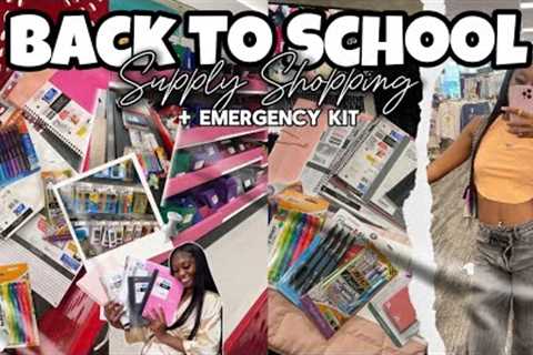 SCHOOL SUPPLY + EMERGENCY KIT SHOPPING VLOG 2✰24 || ZahriyaLachell