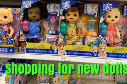 Shopping At Target For New baby alive dolls New items