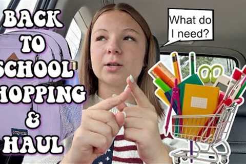 Back To School Shopping and Haul! **Officially Leah**