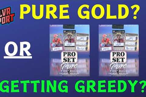 6 AUTOS - 2023 Leaf Pro Set Pure Football Hobby Box Opening (X2)